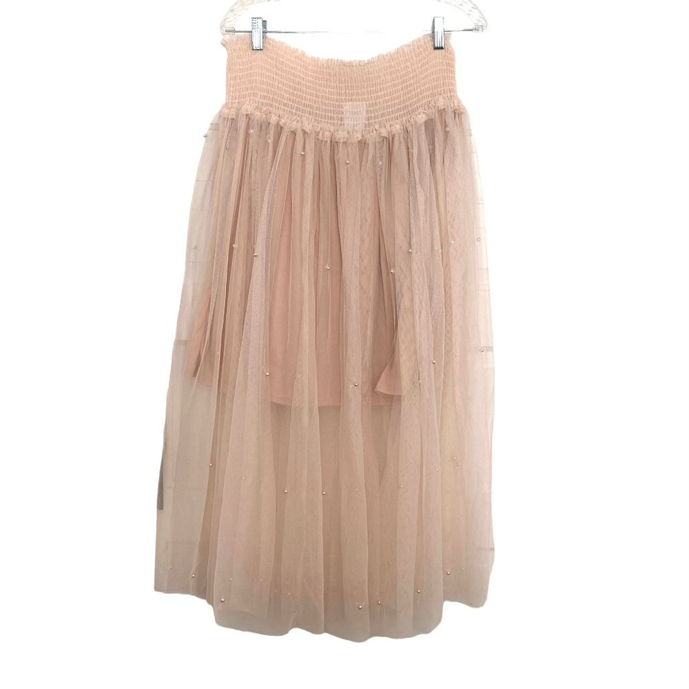 H&M Pink A-Line Tulle Skirt